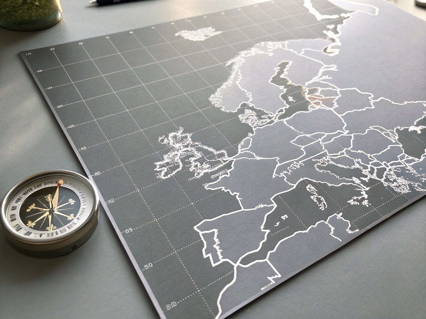 industrial europe map dark