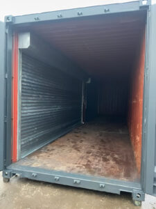 40ft x 8ft shipping container with double roll up doors6
