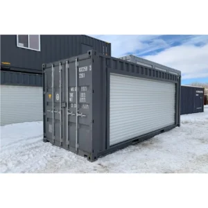 conteneur 20 pieds stockage avec porte roulante