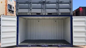 interieur du container montrant lespace de stockage os