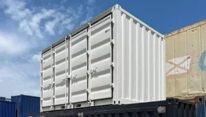vue exterieure du container 15 pieds open side neuf