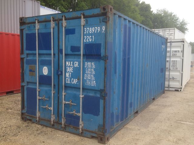 Used 20-foot shipping container